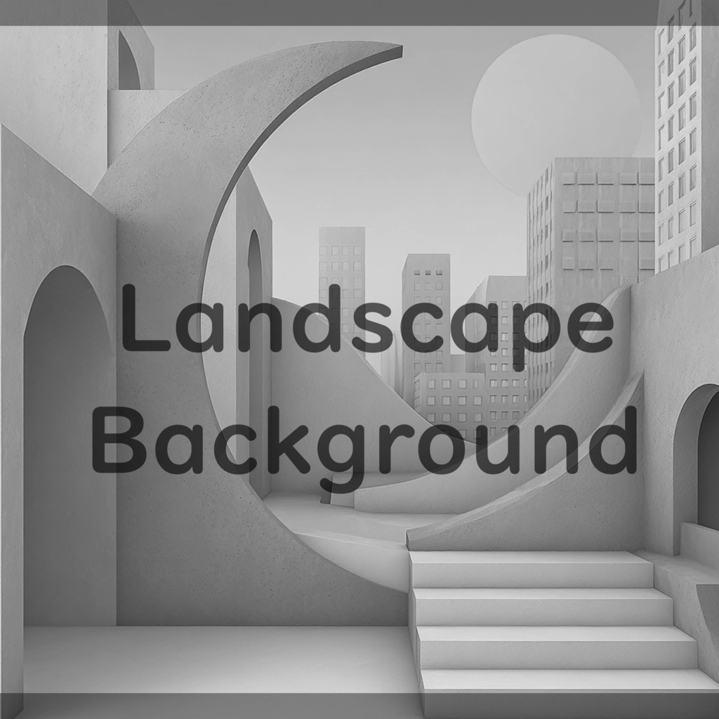 02_都市アート建築背景|ミニマル空間デザイン(4色セット)