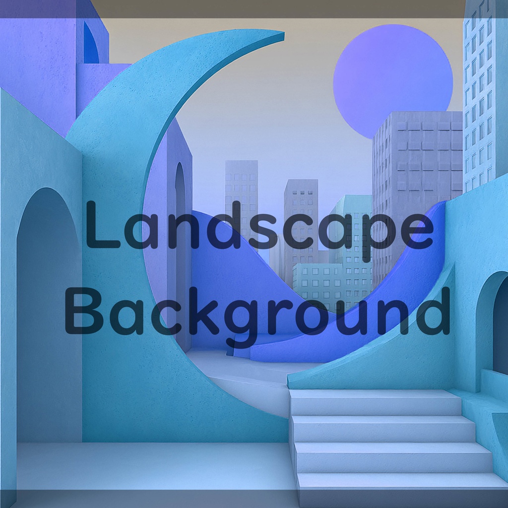 02_都市アート建築背景|ミニマル空間デザイン(4色セット)