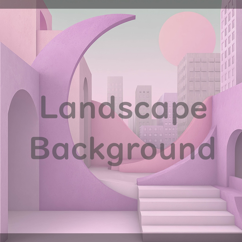 03_都市アート建築背景|ミニマル空間デザイン(4色セット)