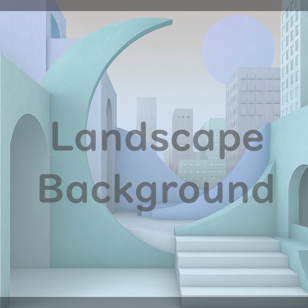 04_都市アート建築背景|ミニマル空間デザイン(4色セット)