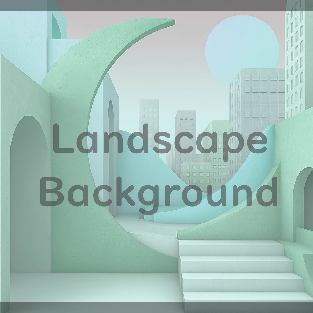 04_都市アート建築背景|ミニマル空間デザイン(4色セット)