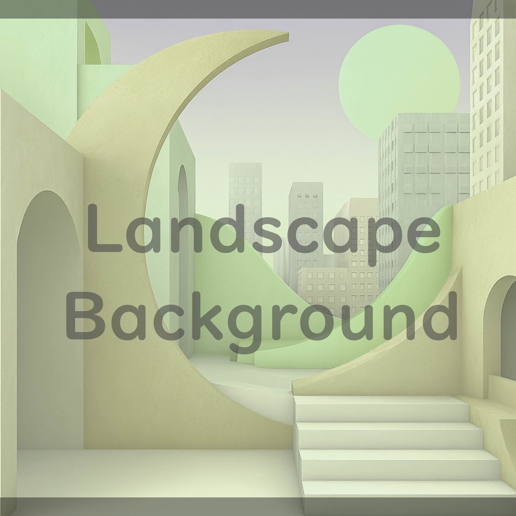 04_都市アート建築背景|ミニマル空間デザイン(4色セット)