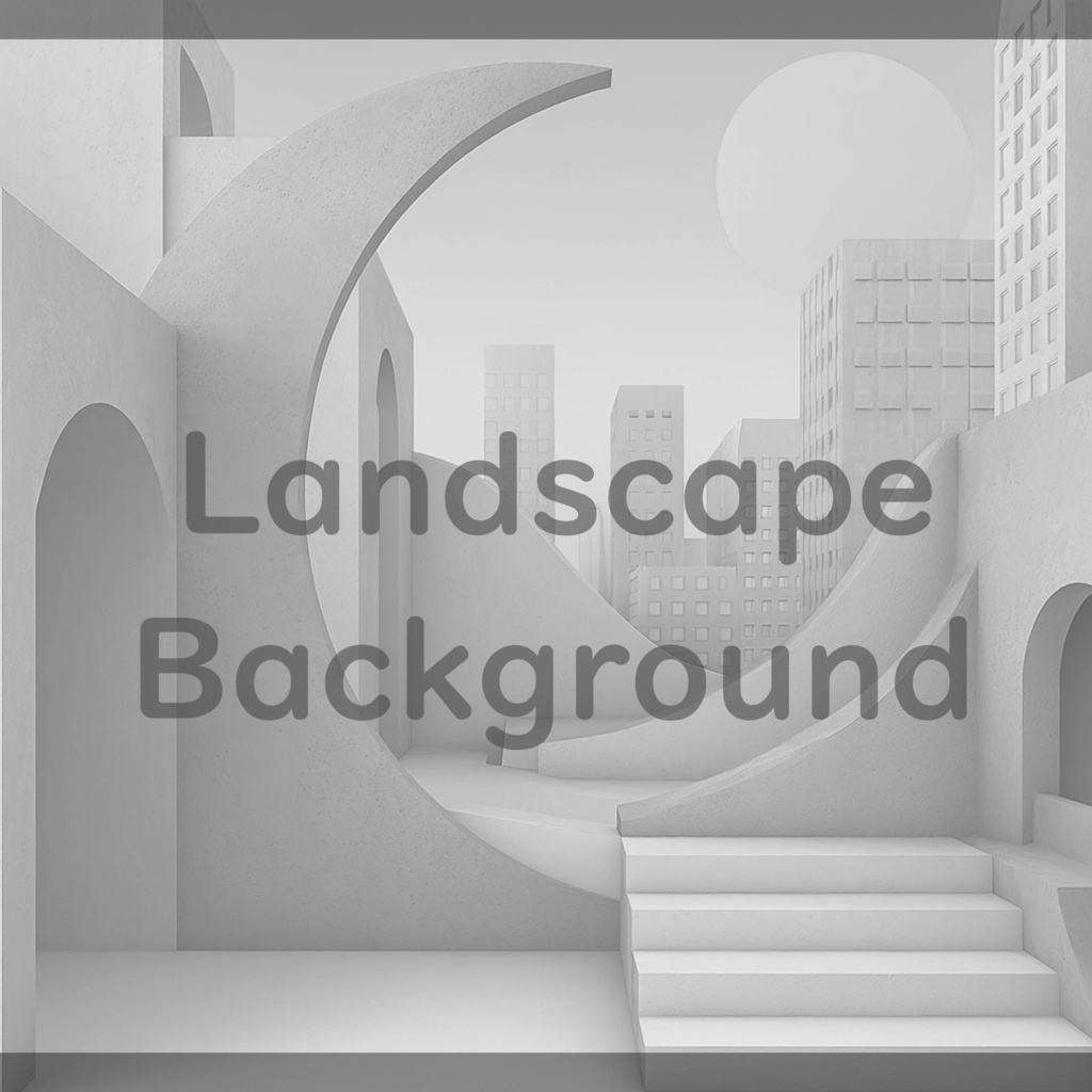 02_都市アート建築背景|ミニマル空間デザイン(8色セット)