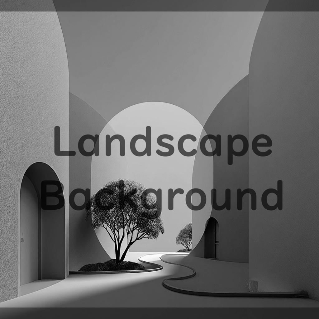 01_抽象建築空間アート背景|ミニマルモダンデザイン(8色セット)