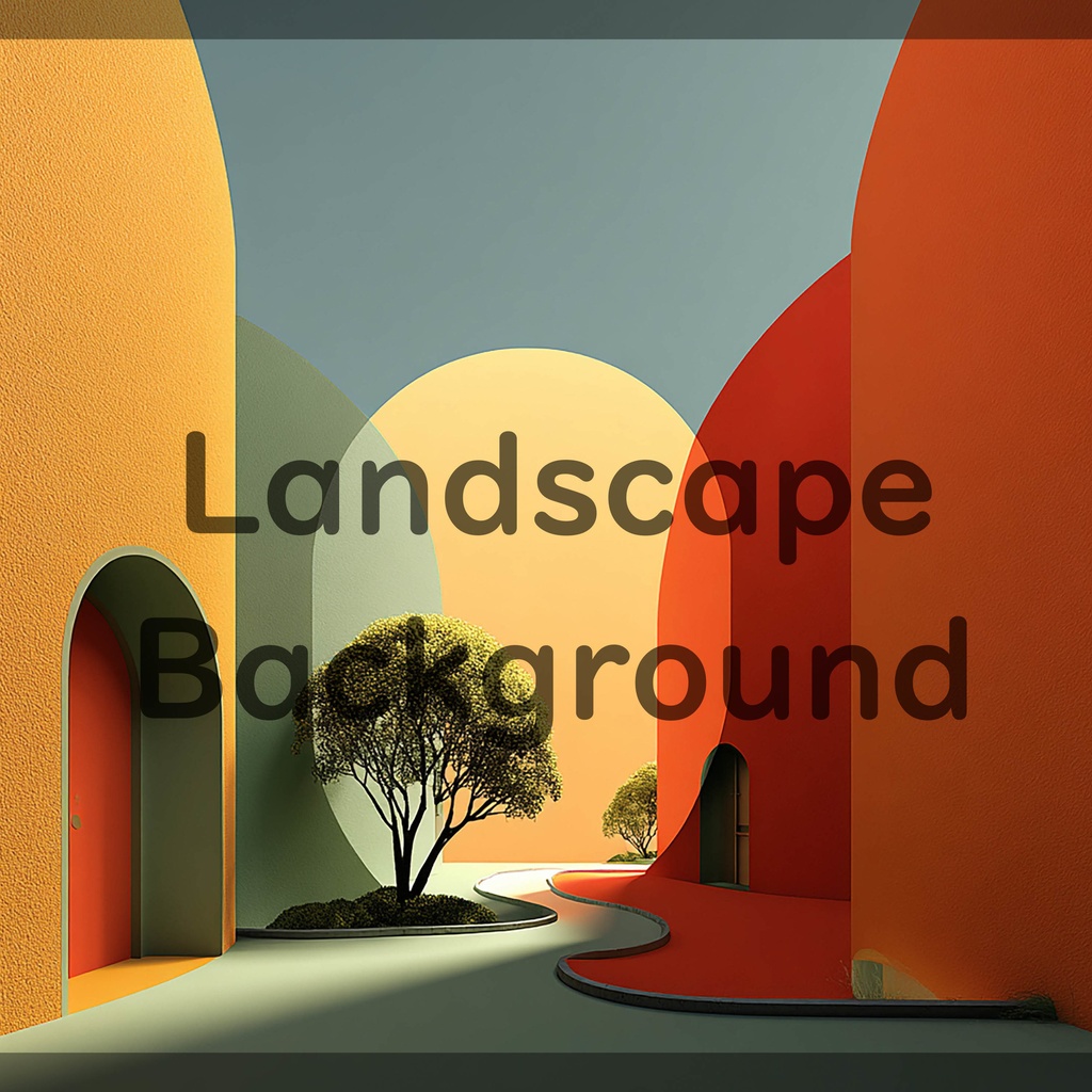 01_抽象建築空間アート背景|ミニマルモダンデザイン(8色セット)