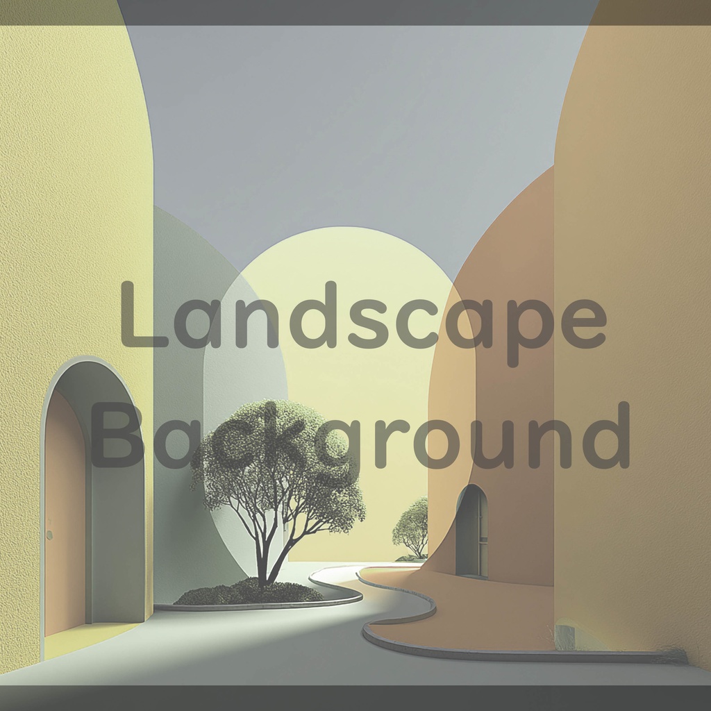 02_抽象建築空間アート背景|ミニマルモダンデザイン(8色セット)