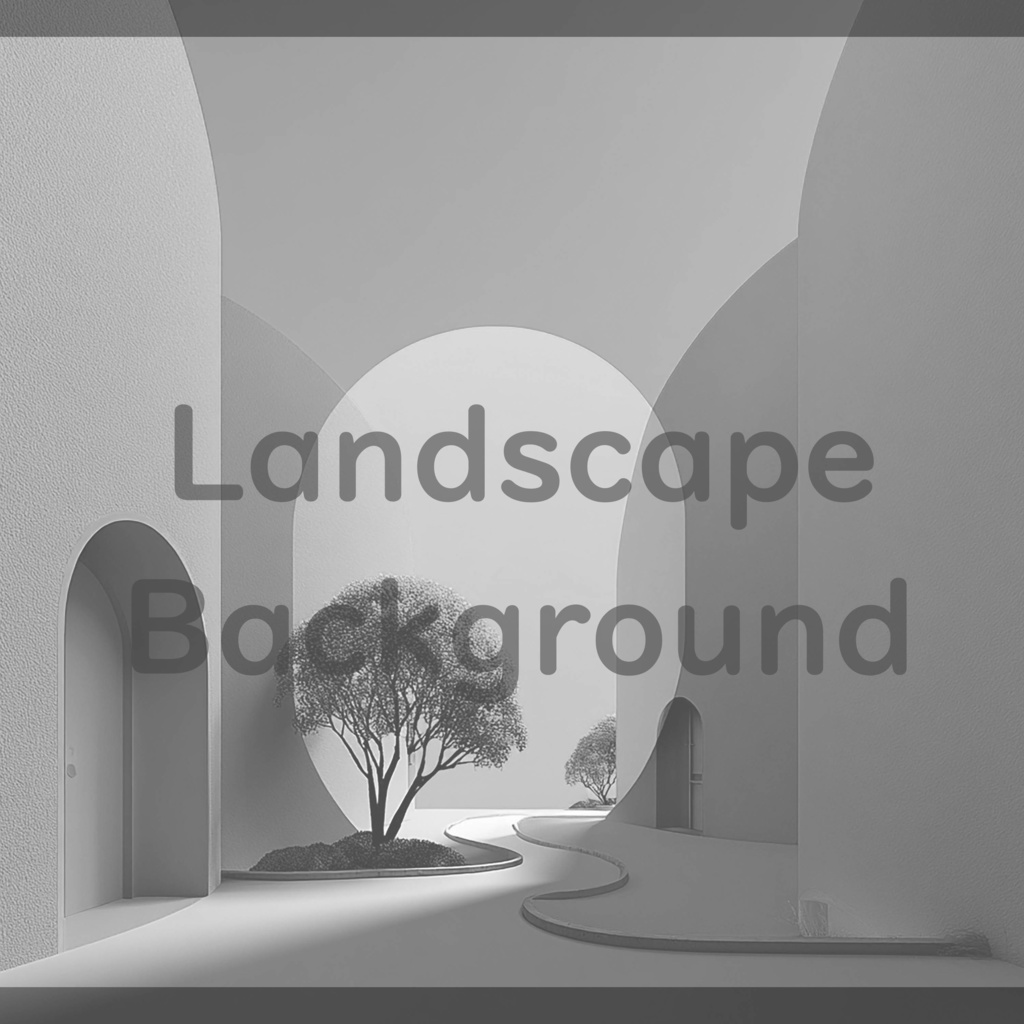 02_抽象建築空間アート背景|ミニマルモダンデザイン(8色セット)