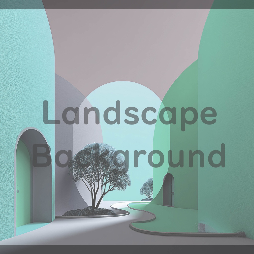 02_抽象建築空間アート背景|ミニマルモダンデザイン(8色セット)