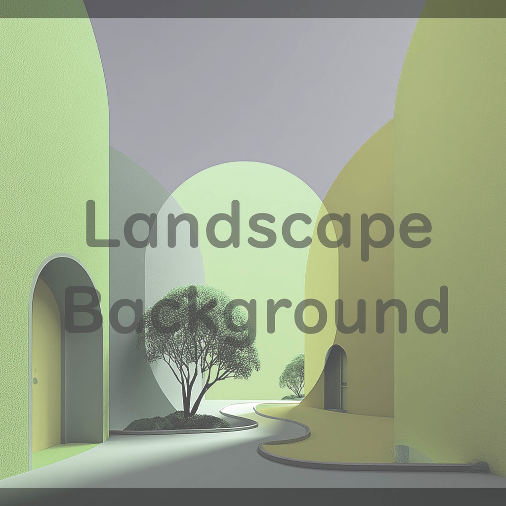 02_抽象建築空間アート背景|ミニマルモダンデザイン(8色セット)