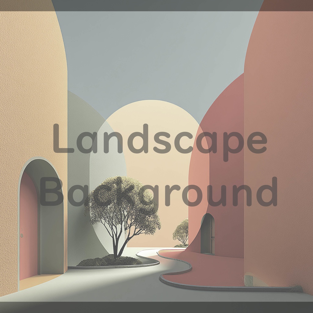 02_抽象建築空間アート背景|ミニマルモダンデザイン(8色セット)