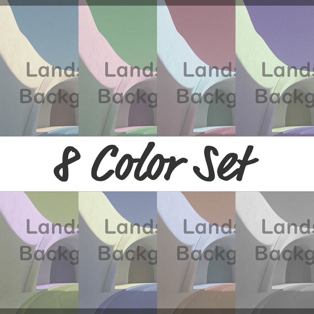 02_建築アート空間背景｜モダンデザイン（8色セット）