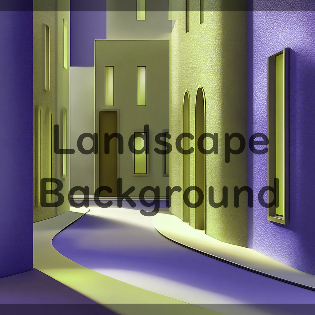 01_モダン街並み建築背景|ミニマル都市デザイン(4色セット)