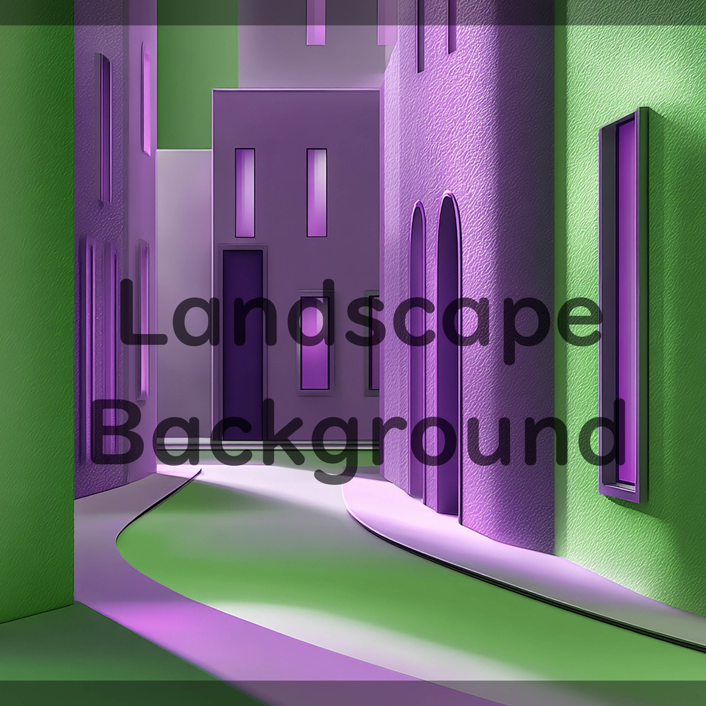 01_モダン街並み建築背景|ミニマル都市デザイン(4色セット)