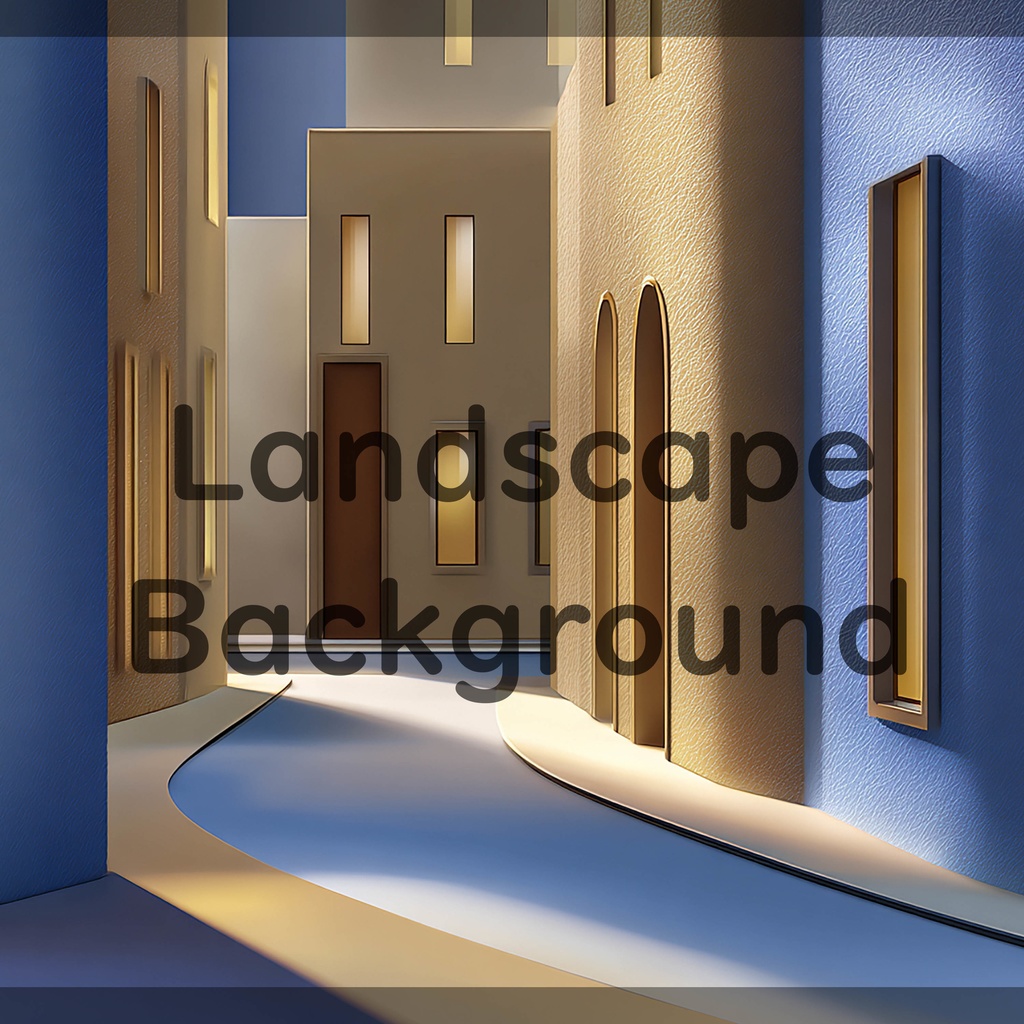 01_モダン街並み建築背景|ミニマル都市デザイン(4色セット)