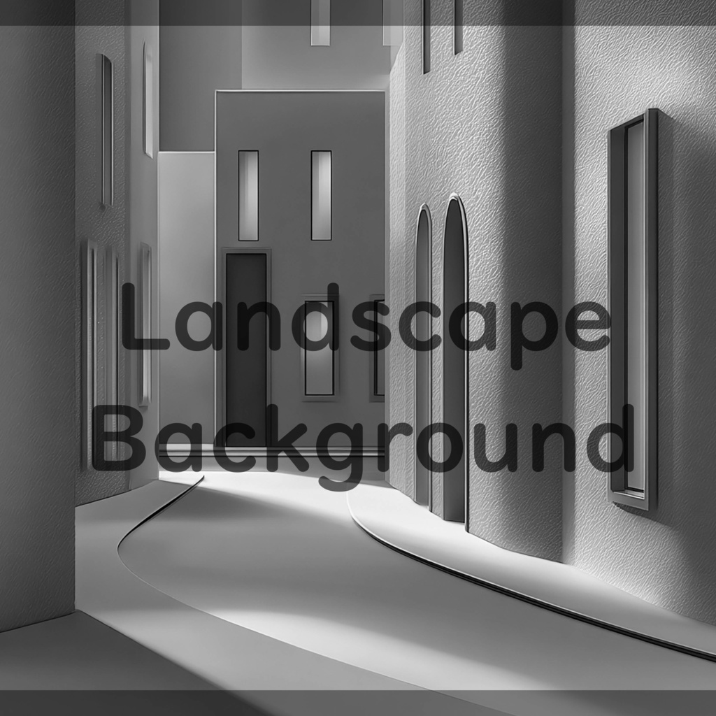 02_モダン街並み建築背景|ミニマル都市デザイン(4色セット)