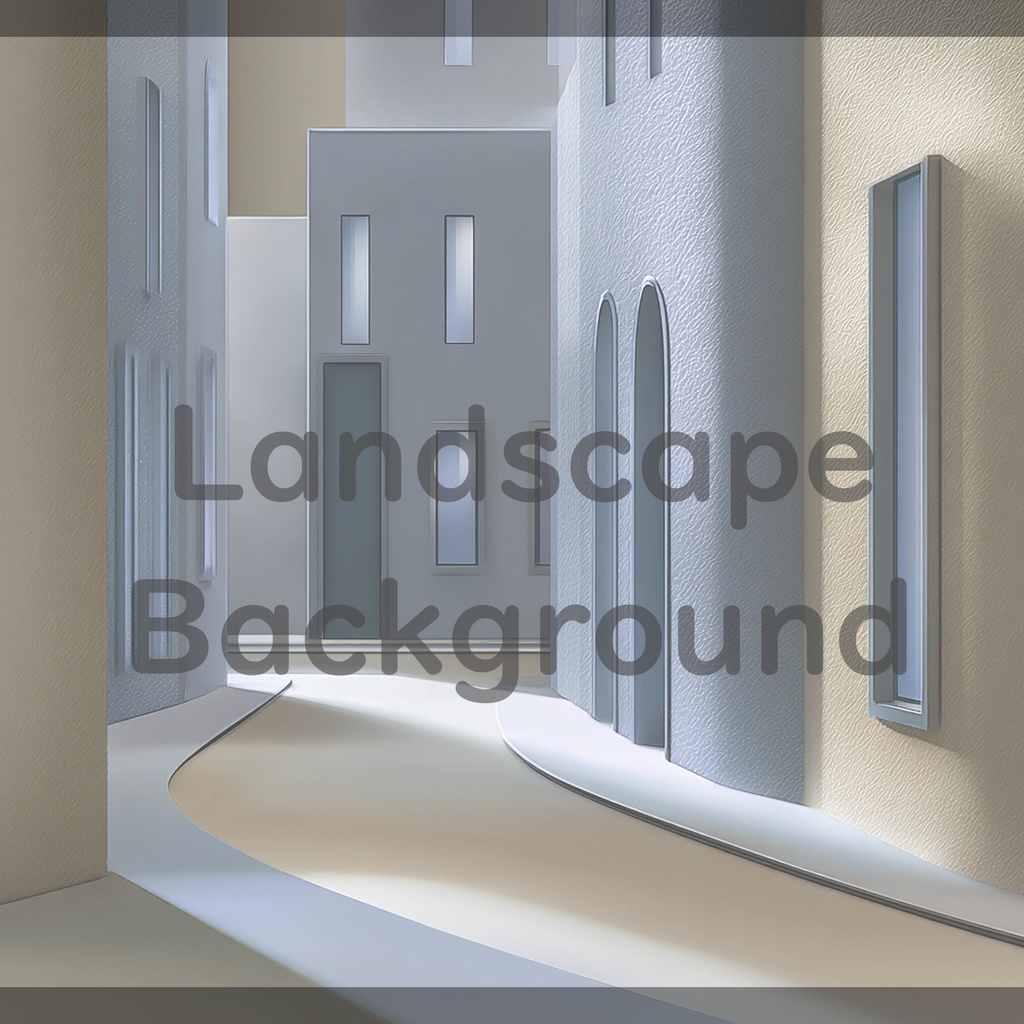 04_モダン街並み建築背景|ミニマル都市デザイン(4色セット)