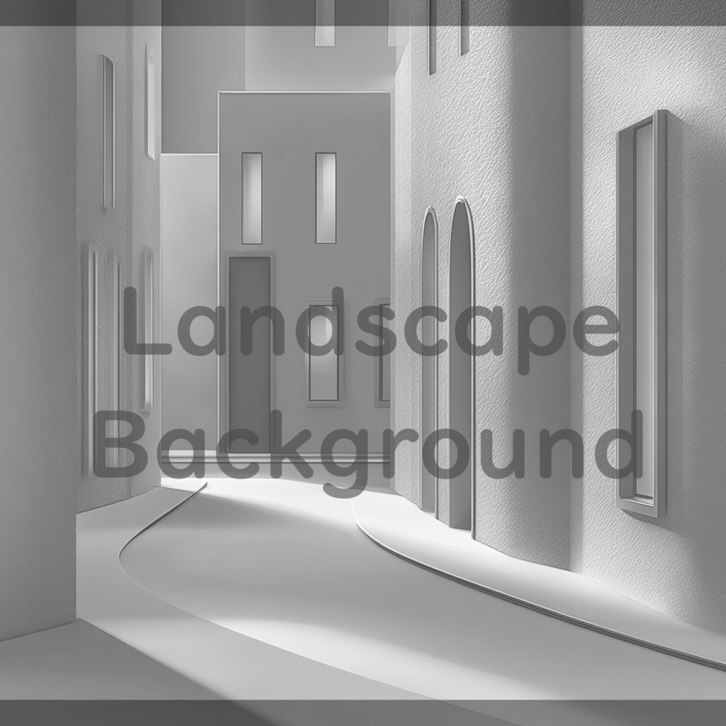 04_モダン街並み建築背景|ミニマル都市デザイン(4色セット)