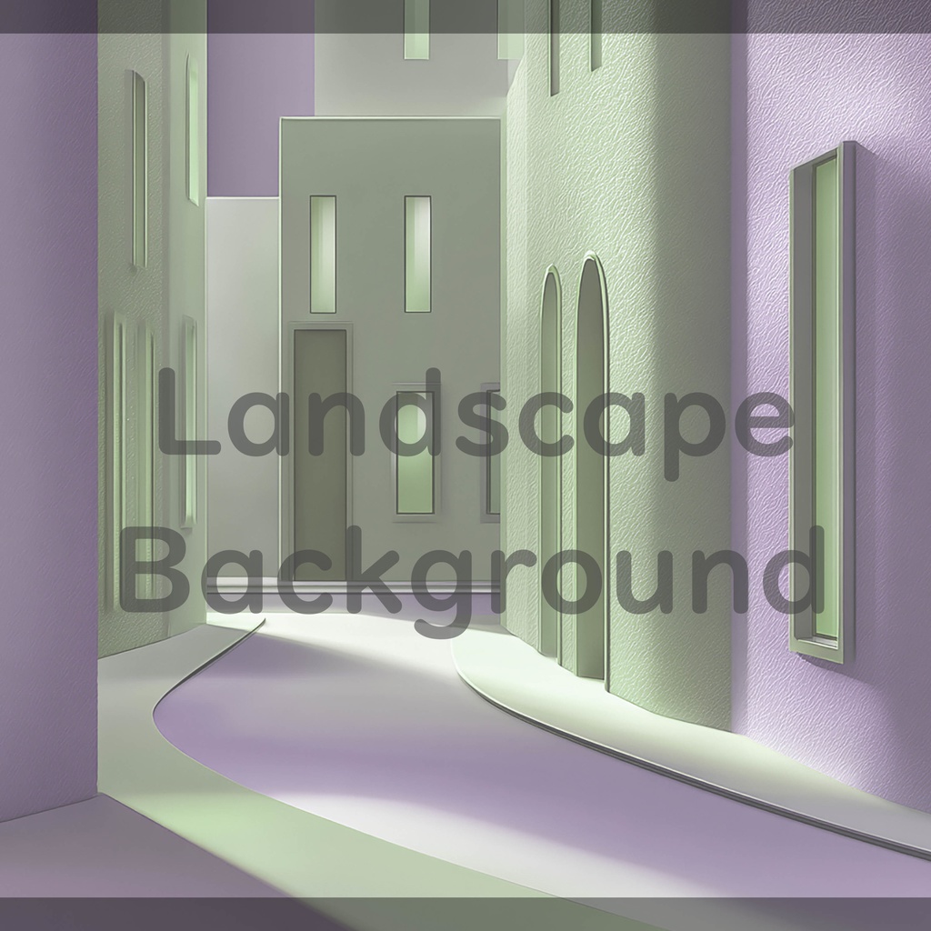 04_モダン街並み建築背景|ミニマル都市デザイン(4色セット)