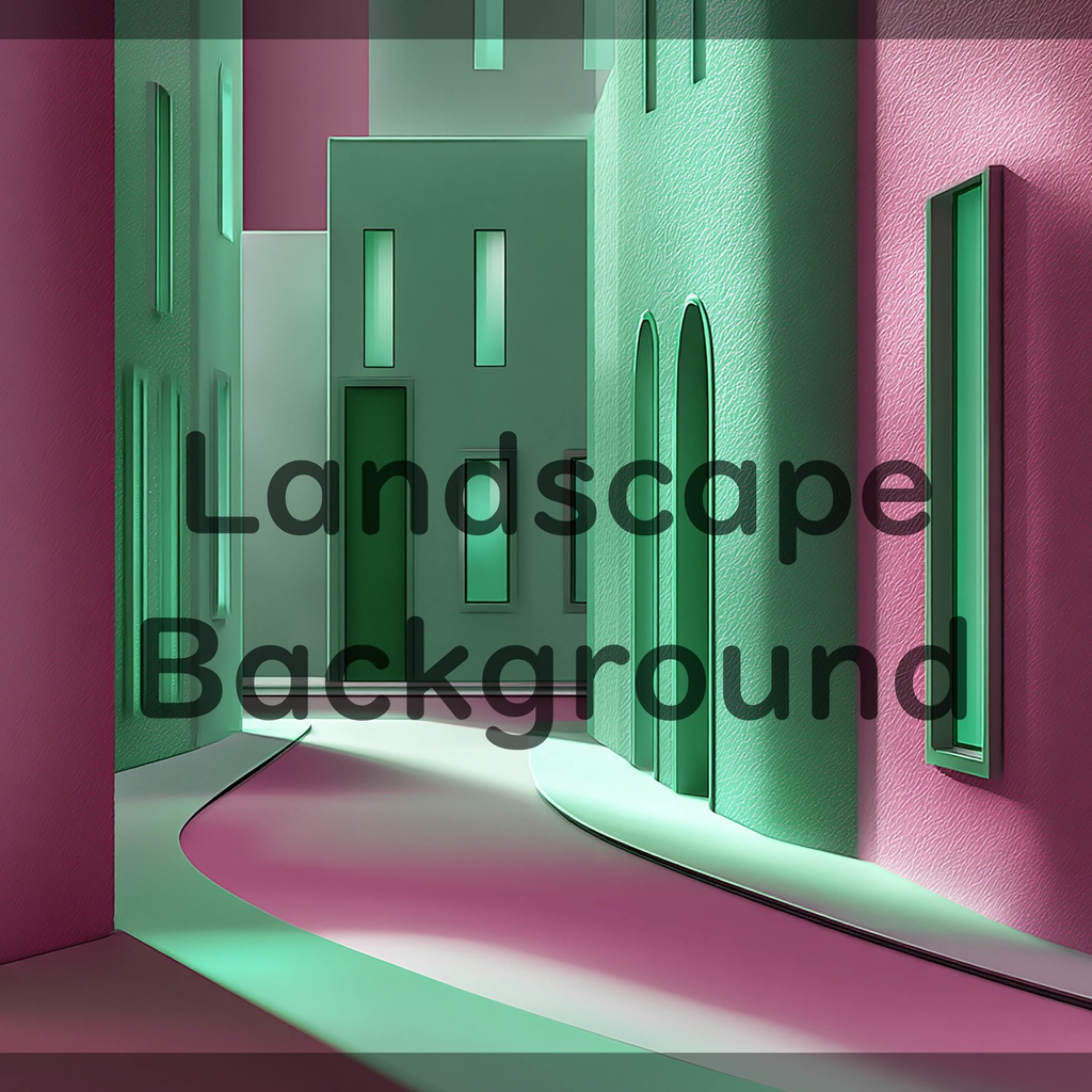 01_モダン街並み建築背景|ミニマル都市デザイン(8色セット)