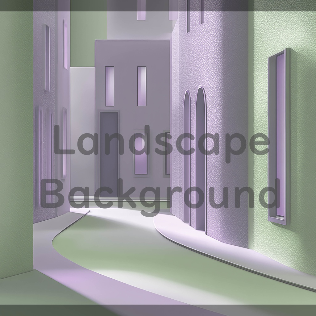 02_モダン街並み建築背景|ミニマル都市デザイン(8色セット)