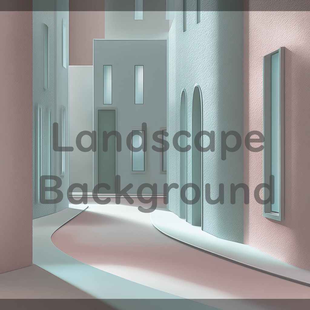 02_モダン街並み建築背景|ミニマル都市デザイン(8色セット)