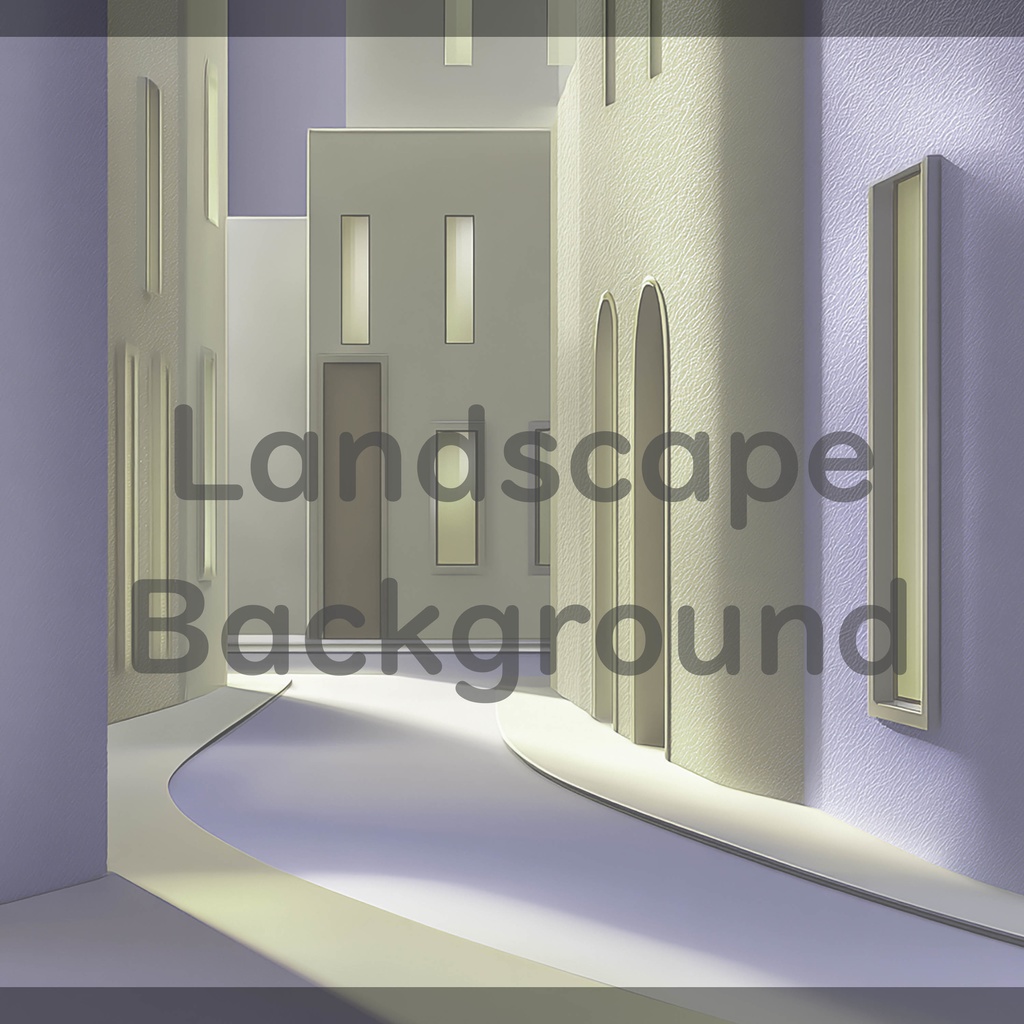 02_モダン街並み建築背景|ミニマル都市デザイン(8色セット)