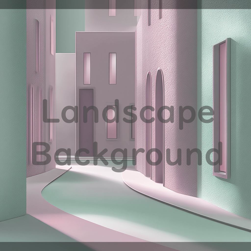 02_モダン街並み建築背景|ミニマル都市デザイン(8色セット)