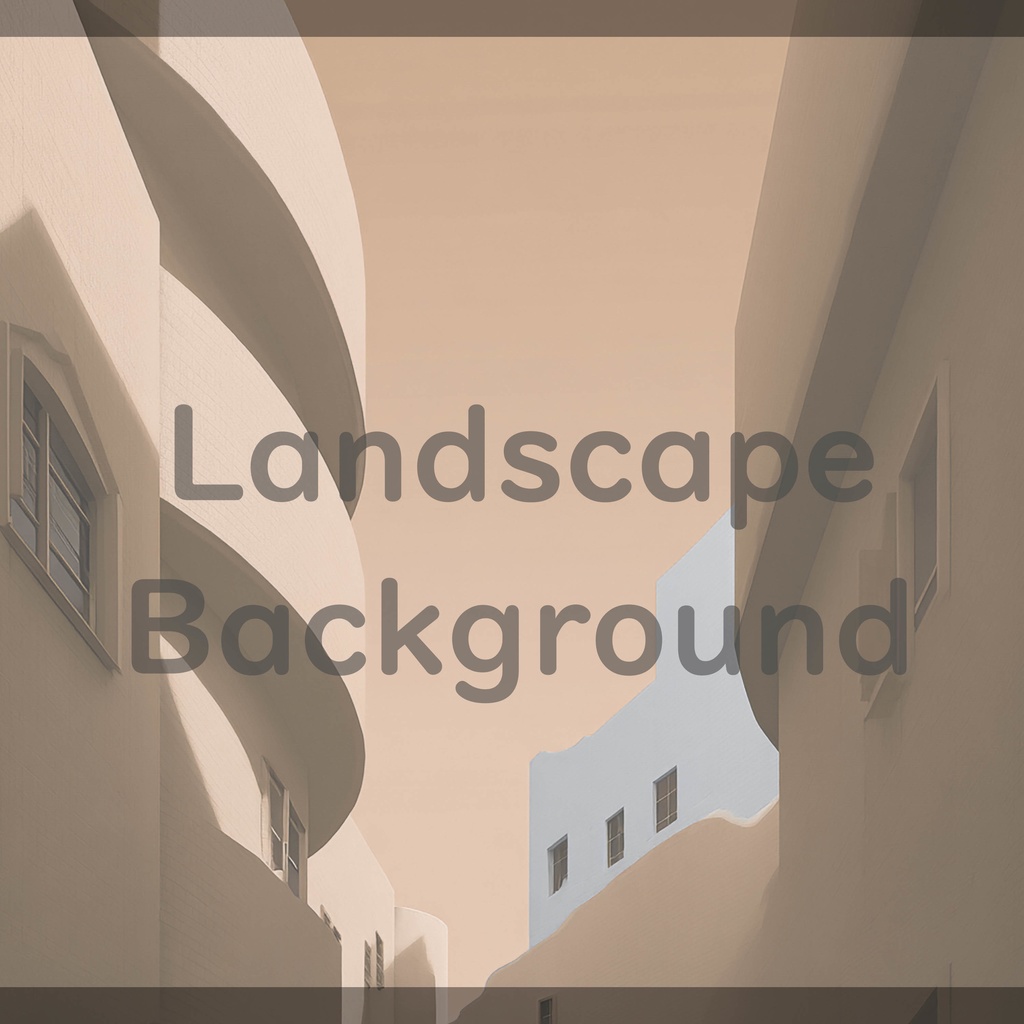 04_モダン建築街並み背景|静かな都市空間デザイン(4色セット)