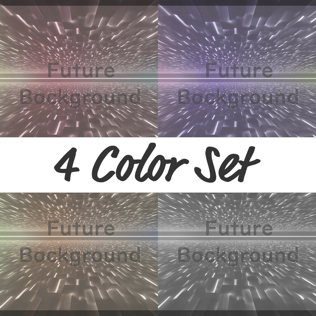 04_光粒子空間トンネル背景｜未来デジタルラインデザイン（4色セット）