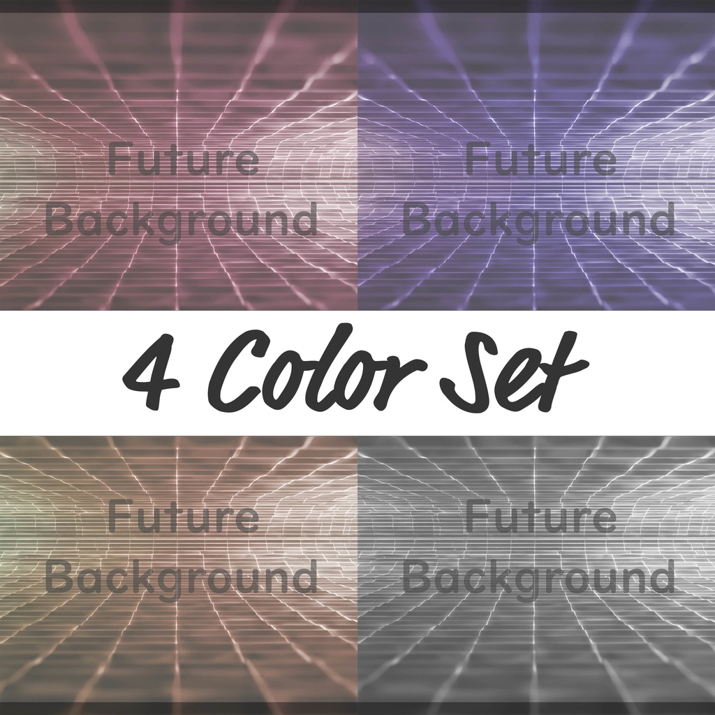 04_次元空間フレーム背景｜光ラインワールド（4色セット）