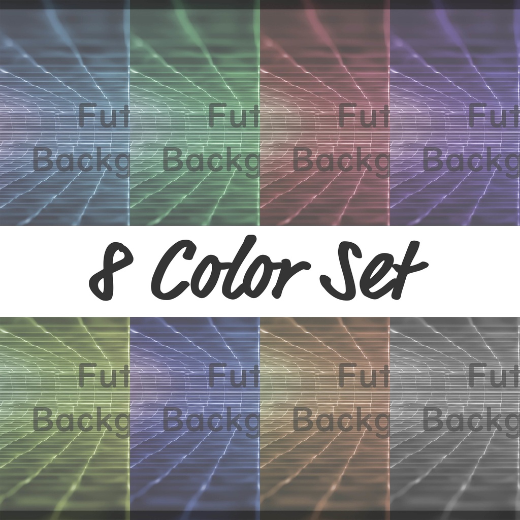 02_次元空間フレーム背景｜光ラインワールド（8色セット）