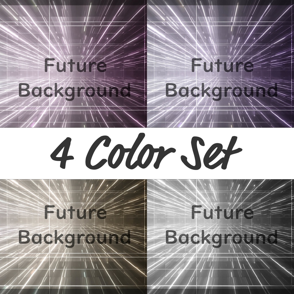 02_左右分割ライン空間背景｜次元スピードワールド（4色セット）