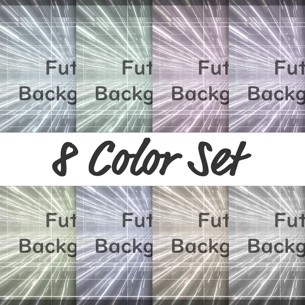 01_左右分割ライン空間背景｜次元スピードワールド（8色セット）