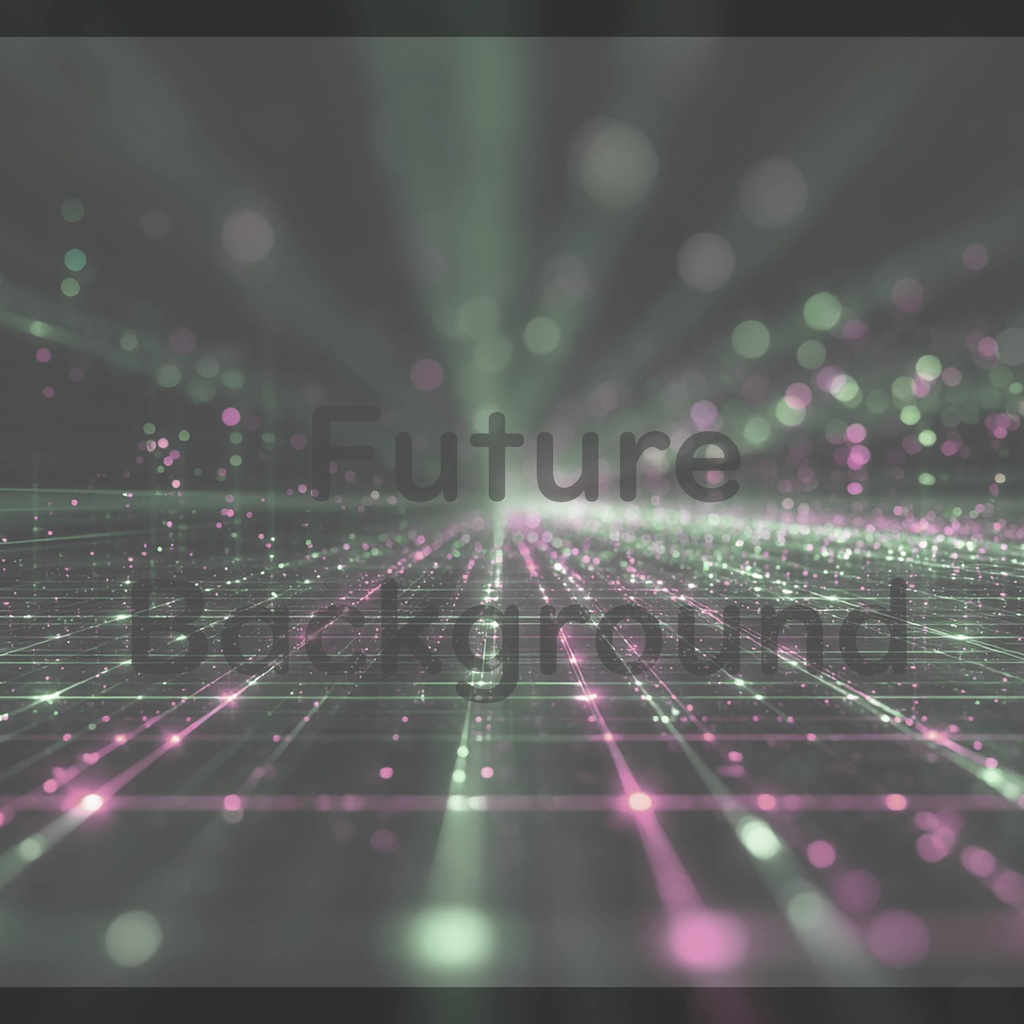 03_光粒子グリッド拡張空間背景|デジタルホライズンデザイン(4色セット)