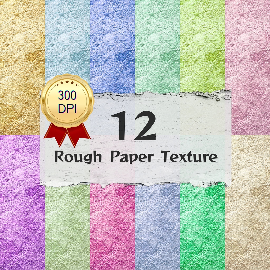 03_ナチュラルパステルペーパーテクスチャ背景素材｜12色セット・デジタル＆印刷対応