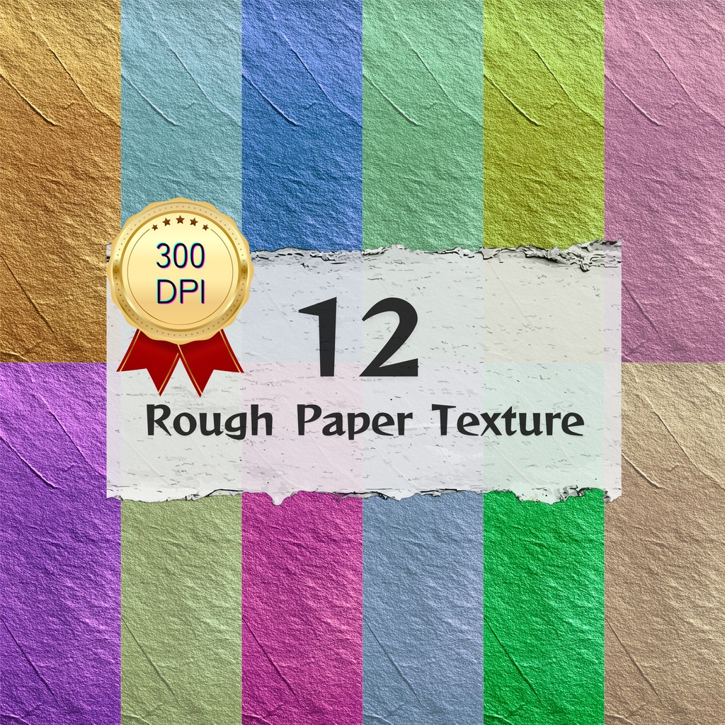 03_ナチュラルパステルペーパーテクスチャ背景素材|12色セット・デジタル&印刷対応