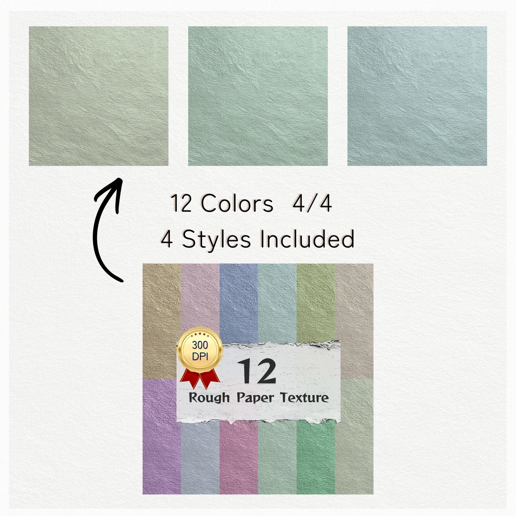 01_ナチュラルパステルペーパーテクスチャ背景素材|48色セット・デジタル&印刷対応