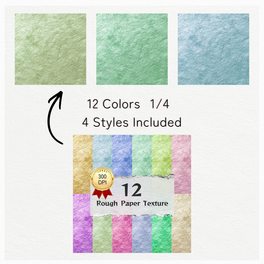 01_ナチュラルパステルペーパーテクスチャ背景素材|48色セット・デジタル&印刷対応