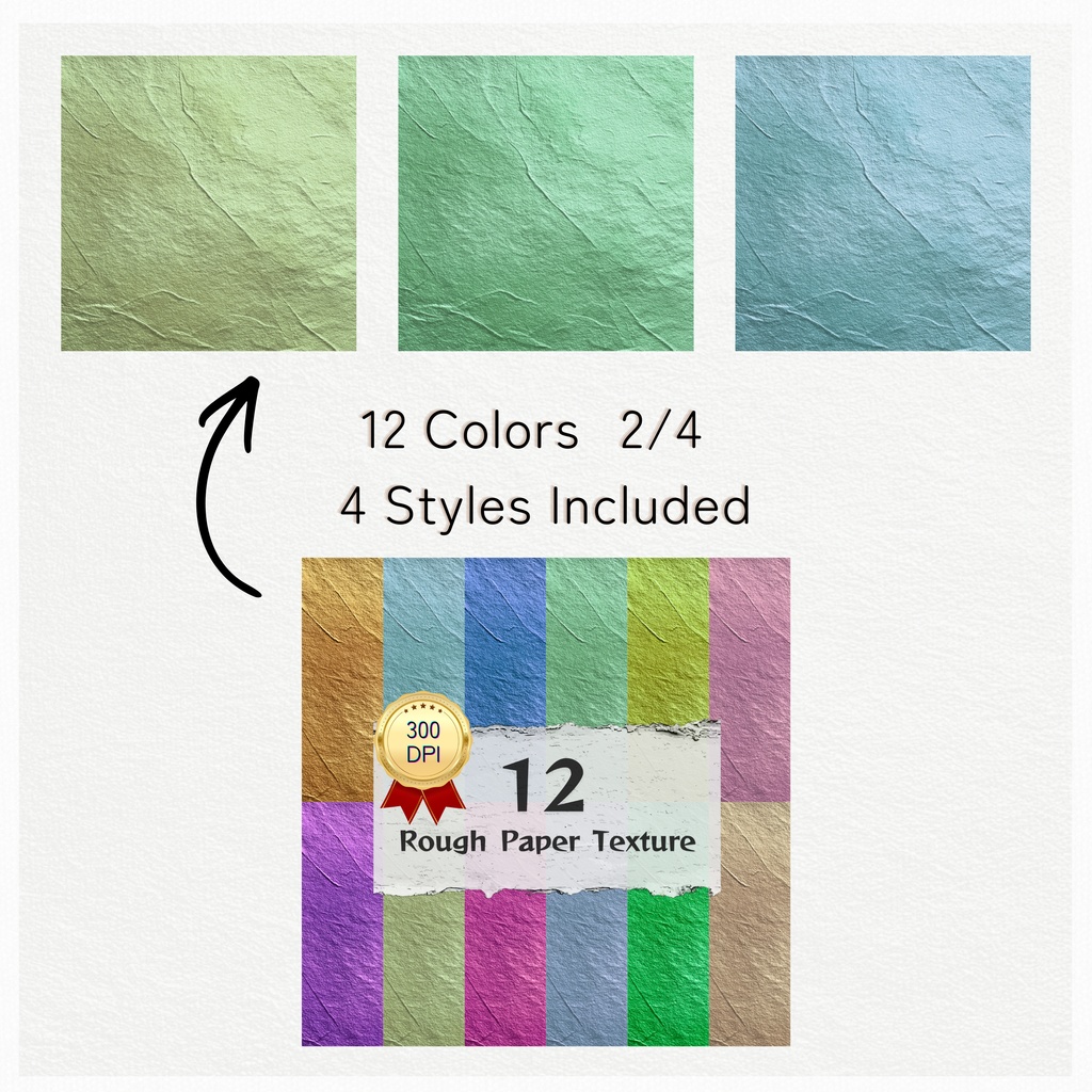 01_ナチュラルパステルペーパーテクスチャ背景素材|48色セット・デジタル&印刷対応