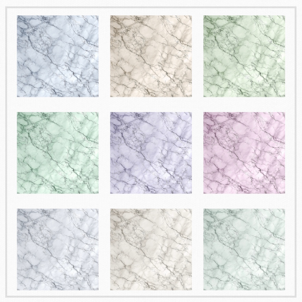 01_大理石テクスチャ背景素材|12色セット・デジタル&印刷対応