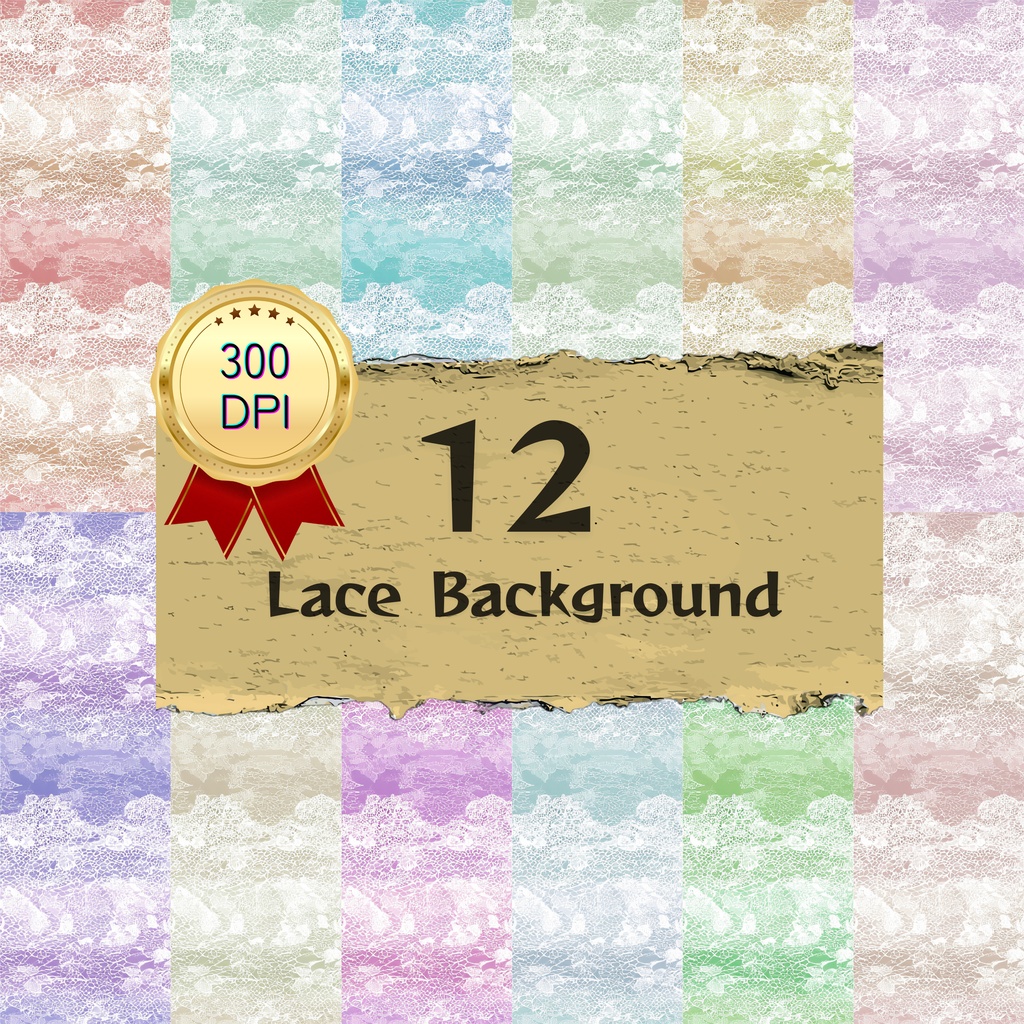 01_レーステクスチャ背景素材｜12色セット・デジタル＆印刷対応