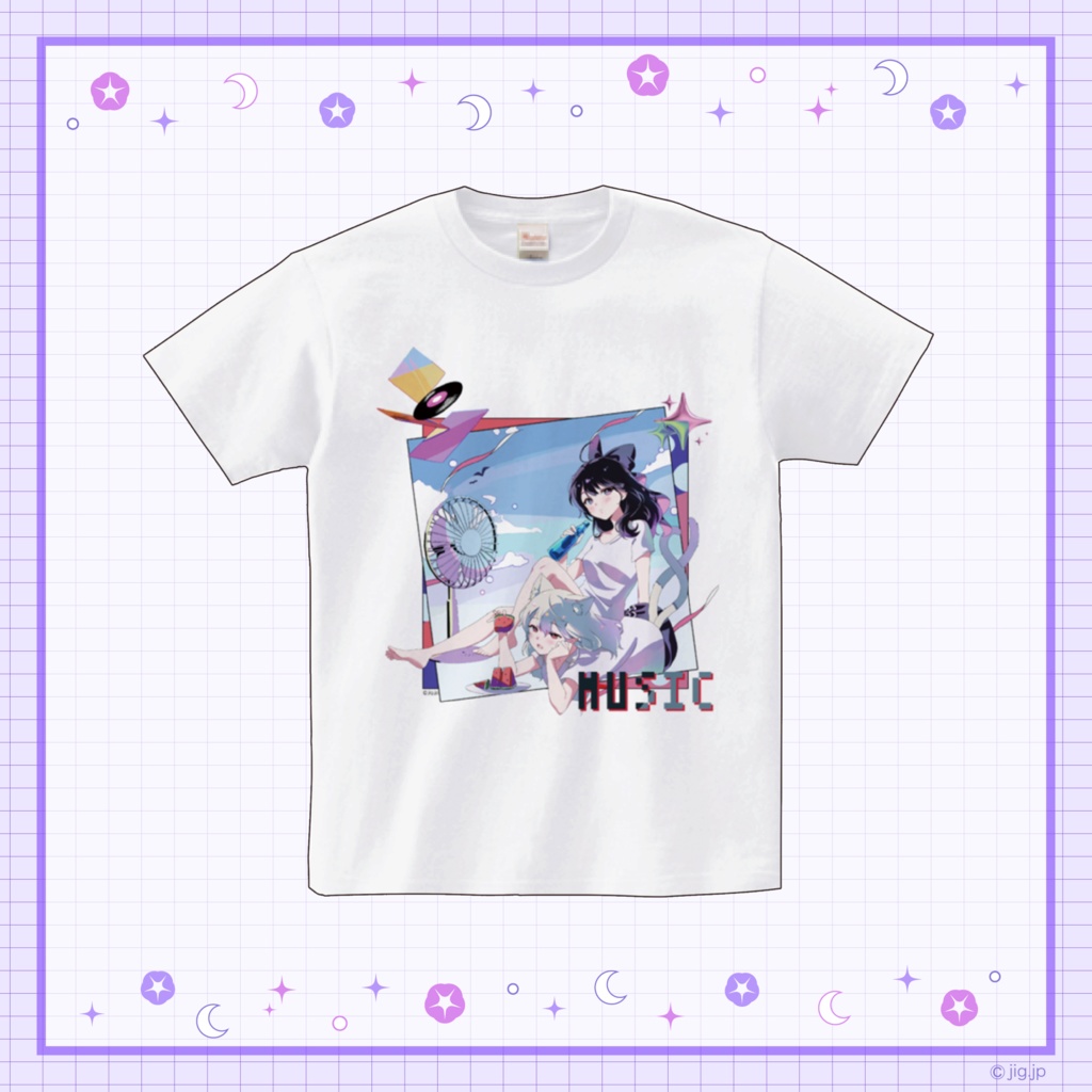 八千代あさとよる - 夏のひと時Tシャツ -