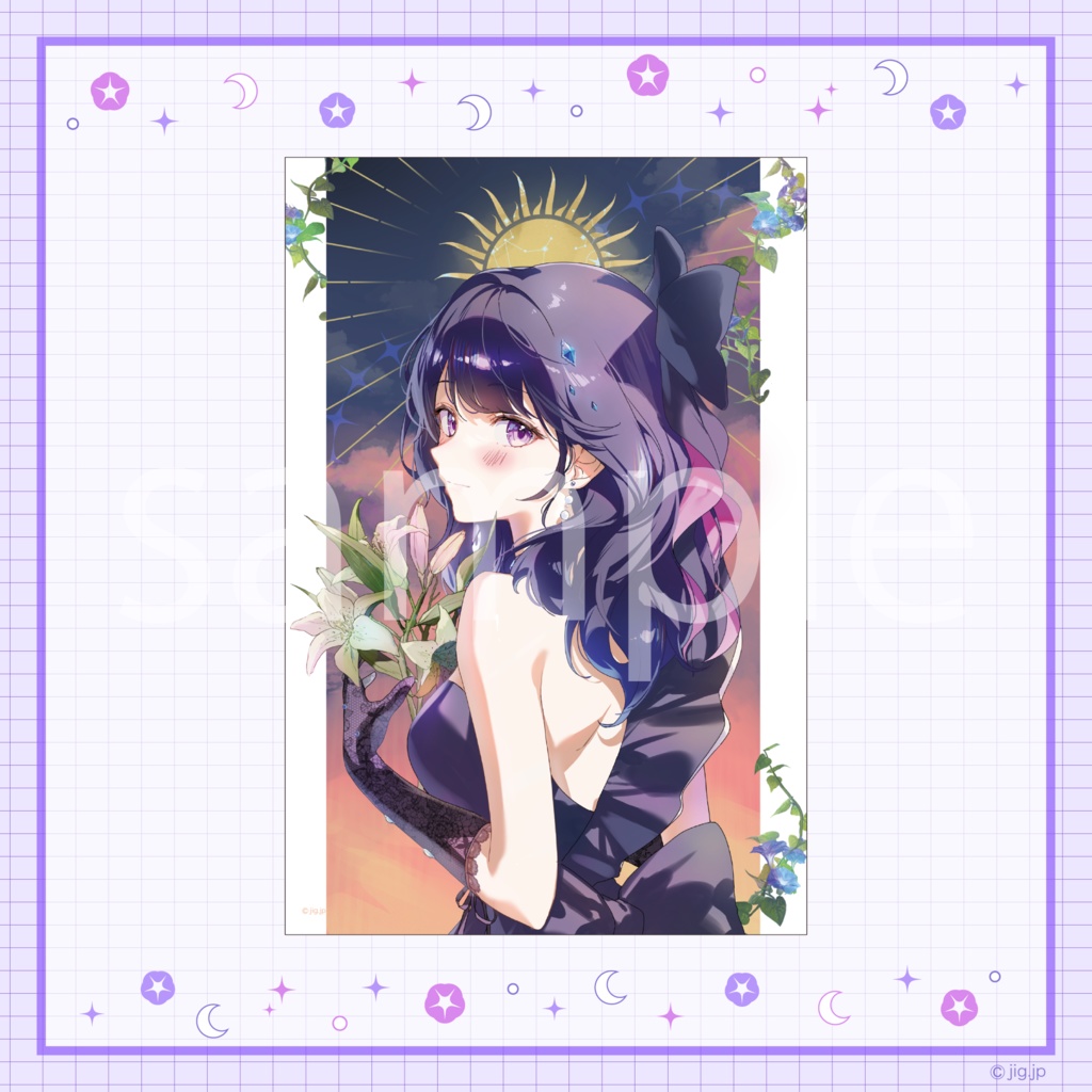 イラスト集「あさとよる」限定ポストカード - 3type -