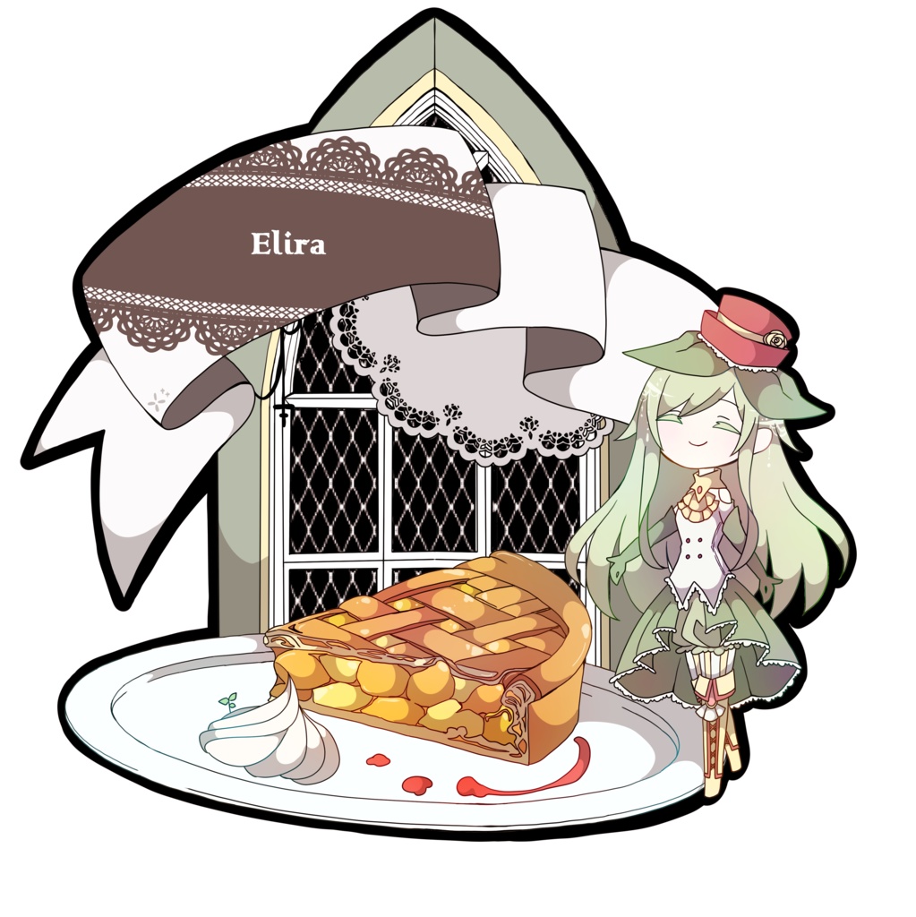 アクリルキーホルダー_エリーラ（カフェ風）