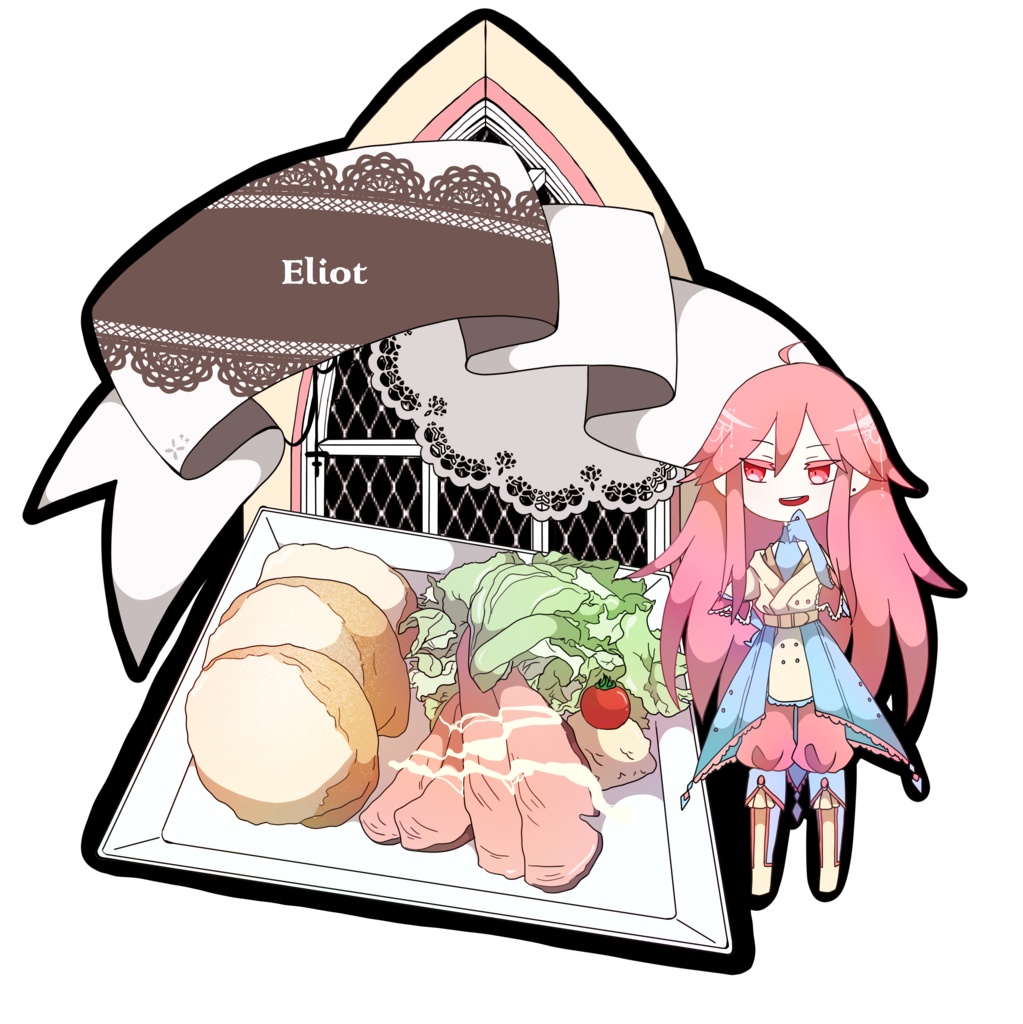 アクリルキーホルダー_エリオット（カフェ風）