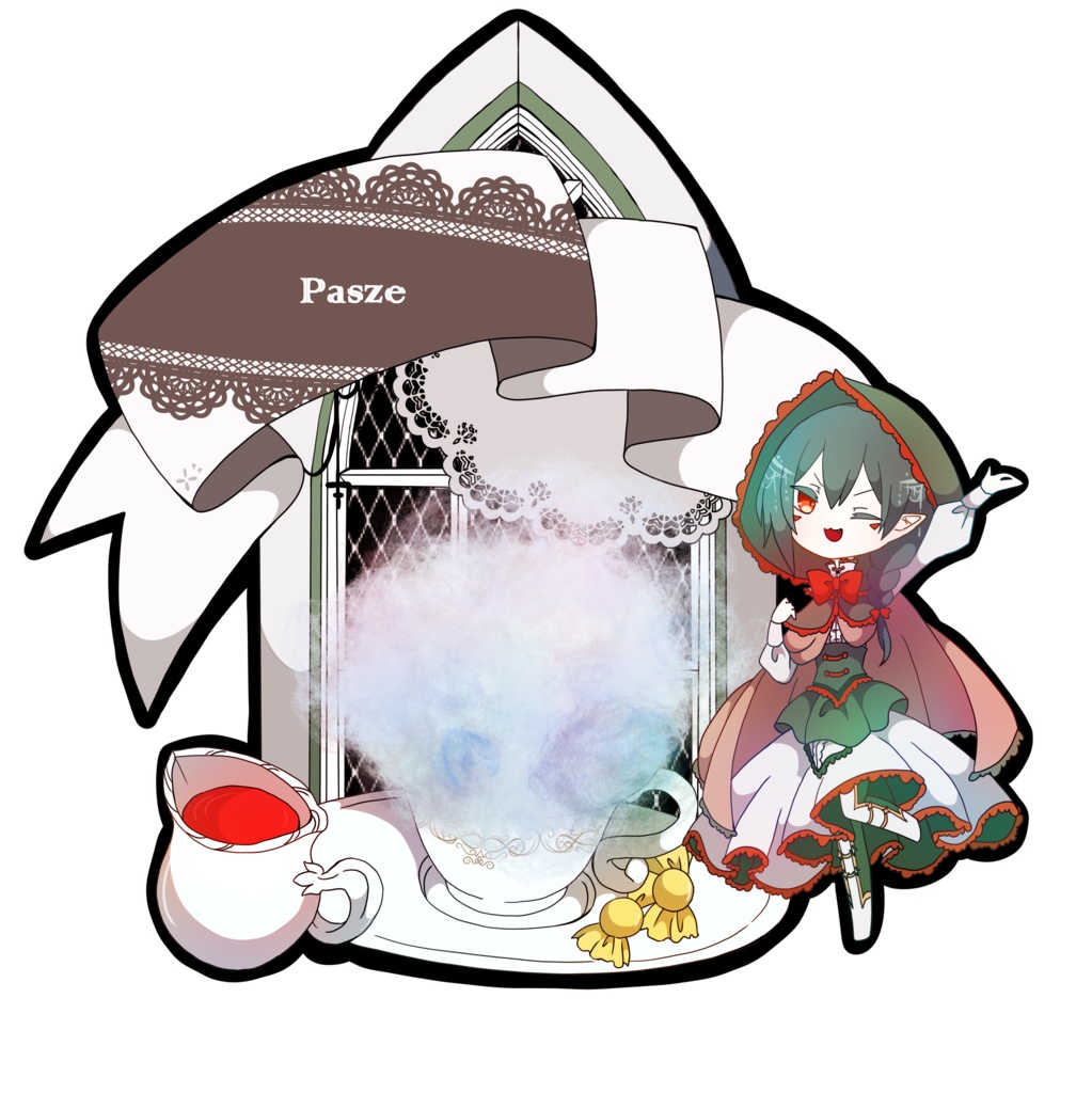 アクリルキーホルダー_パッセ（カフェ風）