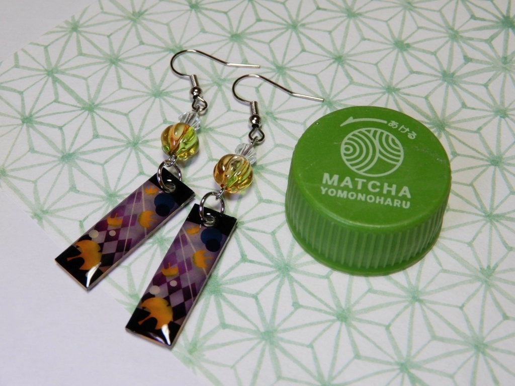 名探偵コナン 灰原哀(シェリー)イメージピアス イヤリング(ハンドメイド)