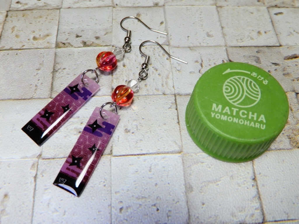 忍たま乱太郎 四年生イメージカラーピアス イヤリング(ハンドメイド)