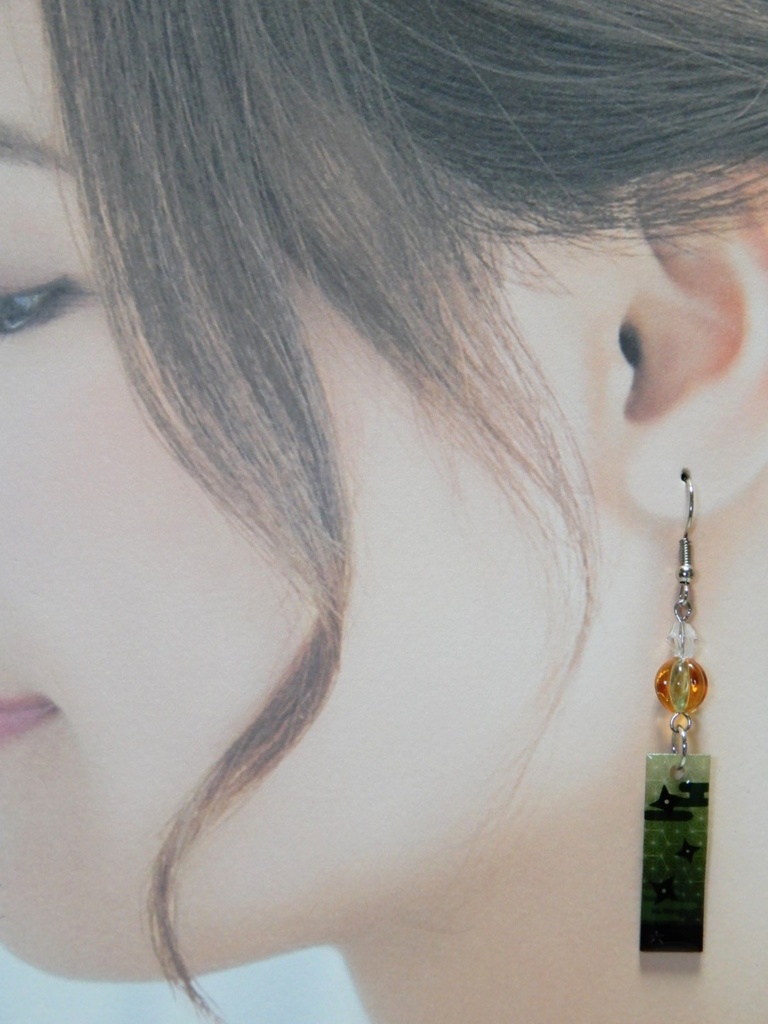 忍たま乱太郎 六年生イメージカラーピアス イヤリング(ハンドメイド)