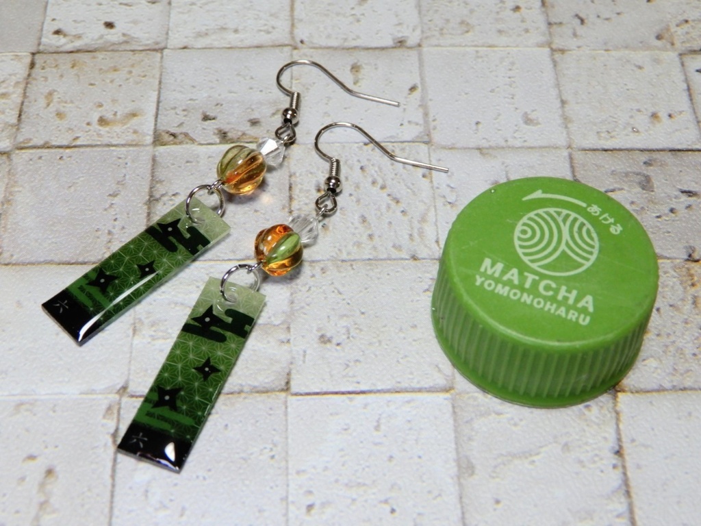 忍たま乱太郎 六年生イメージカラーピアス イヤリング(ハンドメイド)